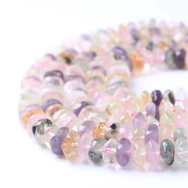 

6mm Natural Colored Crystal Gem Loose Beads Fit For Jewelry DIY Handmade Making Necklace Bracelet Earring Accessories Amulet