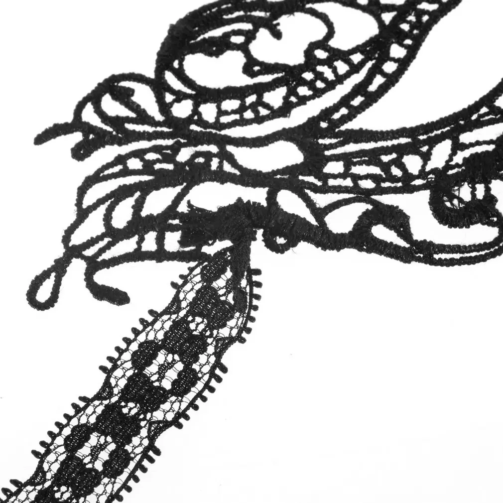 Женский маскарадный костюм на Хэллоуин Черная кружевная маска с вырезом для глаз