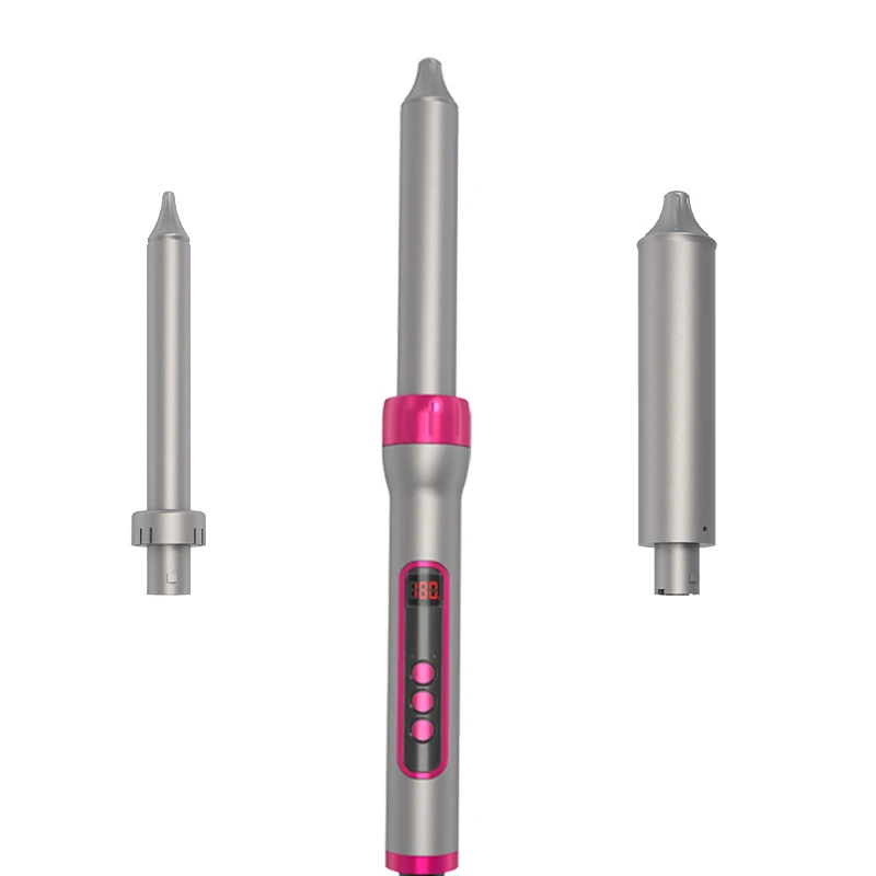 3 в 1 утюжок для волос с тройными сменными керамическими бочками покрытием без