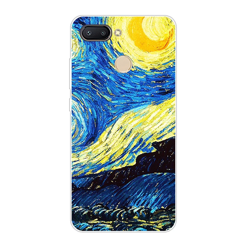 Хаки Темный чехол для Xiaomi Redmi 6, мягкий силиконовый чехол для Xiaomi Redmi6 5,4", задняя крышка - Цвет: Хаки