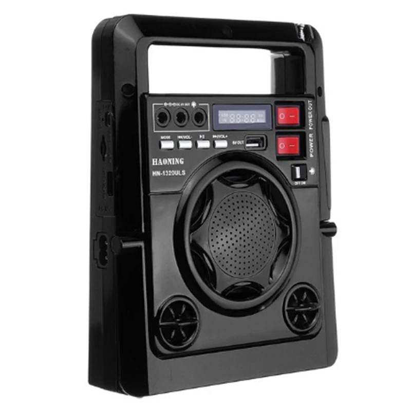 Наружная Солнечная Am/Fm радио со светодиодной лампой Tf карта динамик внешний