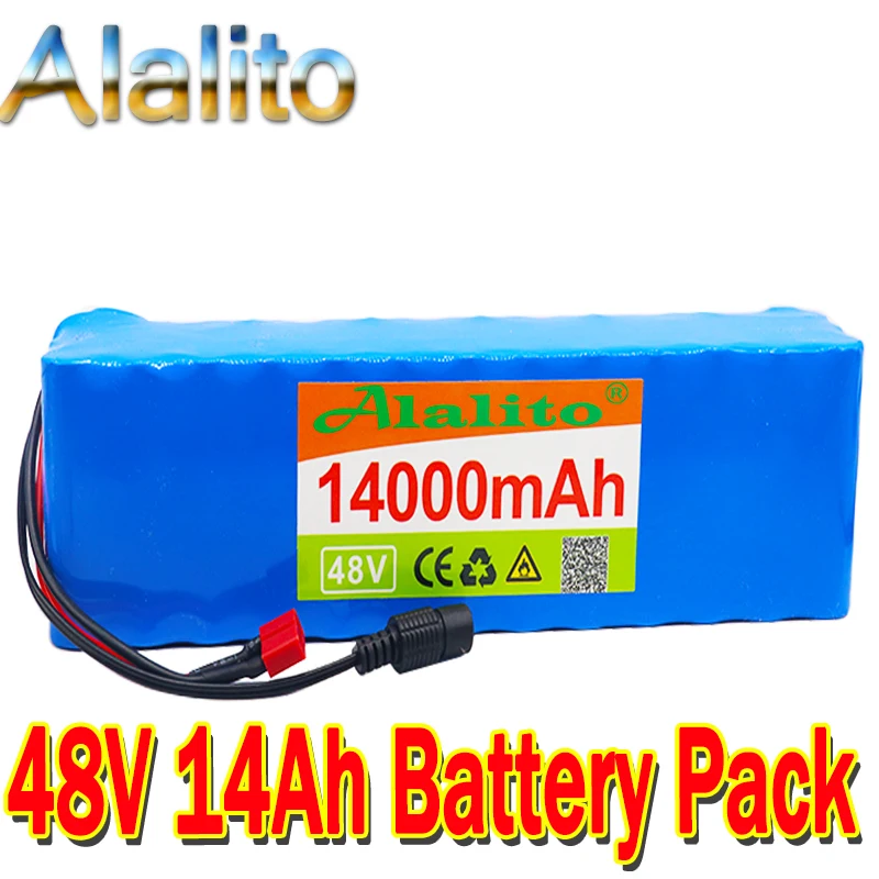 Высокая емкость 48v батарея 14Ah 1000w 13S3P комплект литий ионный батарей Аккумулятор