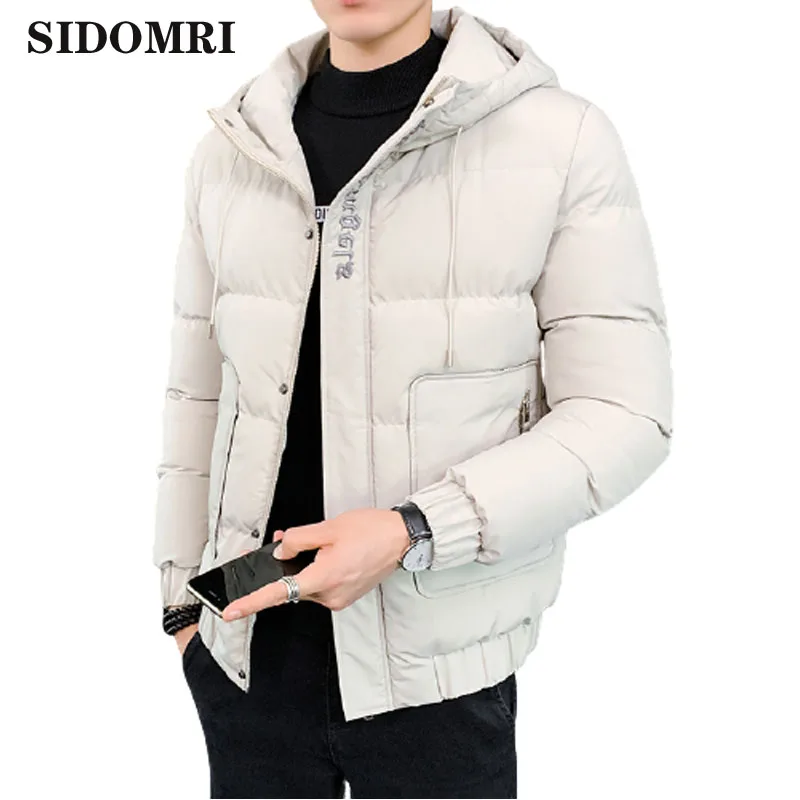 Padded jacket for men 2020 Winter new trend slimming down cotton suit winter casual and loose solid color Overcoats