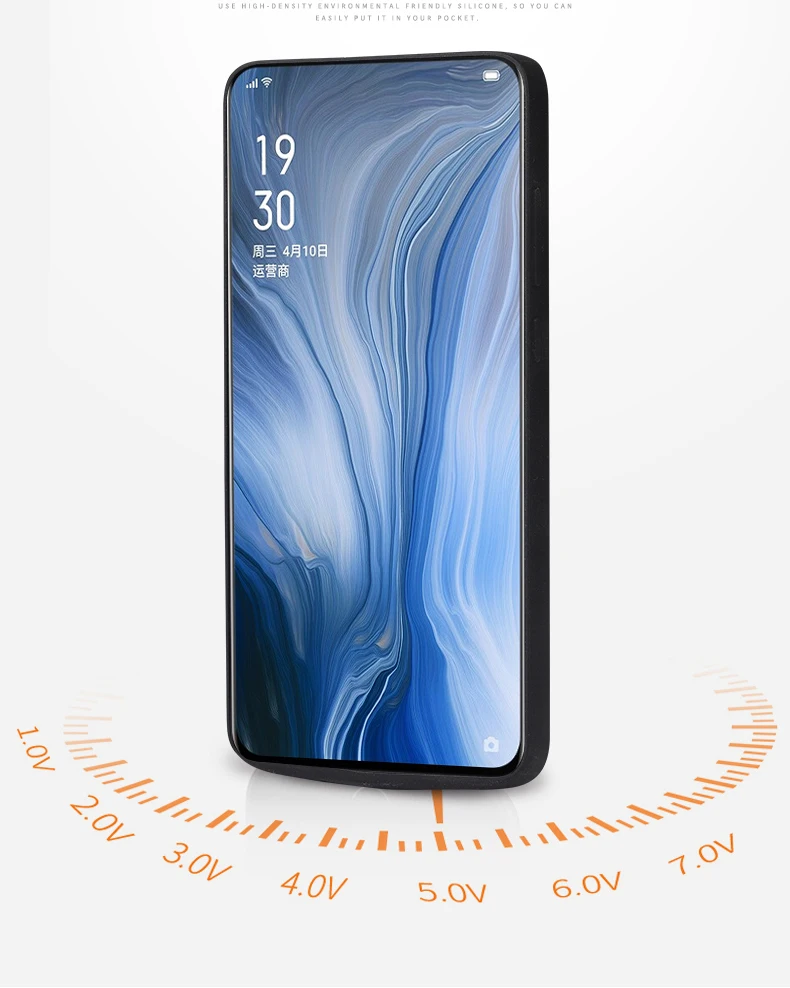 6000 мАч Внешний аккумулятор чехол для OPPO Reno Z ударопрочный аккумулятор зарядное устройство чехол Внешняя резервная зарядка подставка задняя крышка с USB