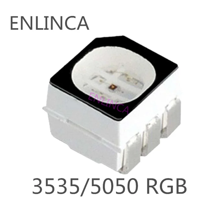 10 500 шт. 3535 5050 SMD RGB синий зеленый красный светодиодный чип цифровые пиксели черный