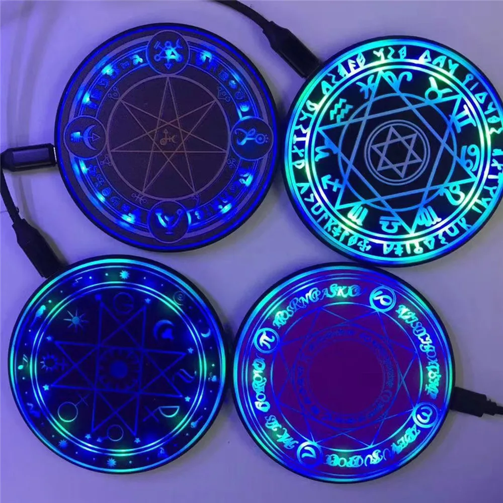 10w fast wireless charger magic array wireless charging pad for iphone samsung huawei xiaomi mobile phone wireless charging pads free global shipping