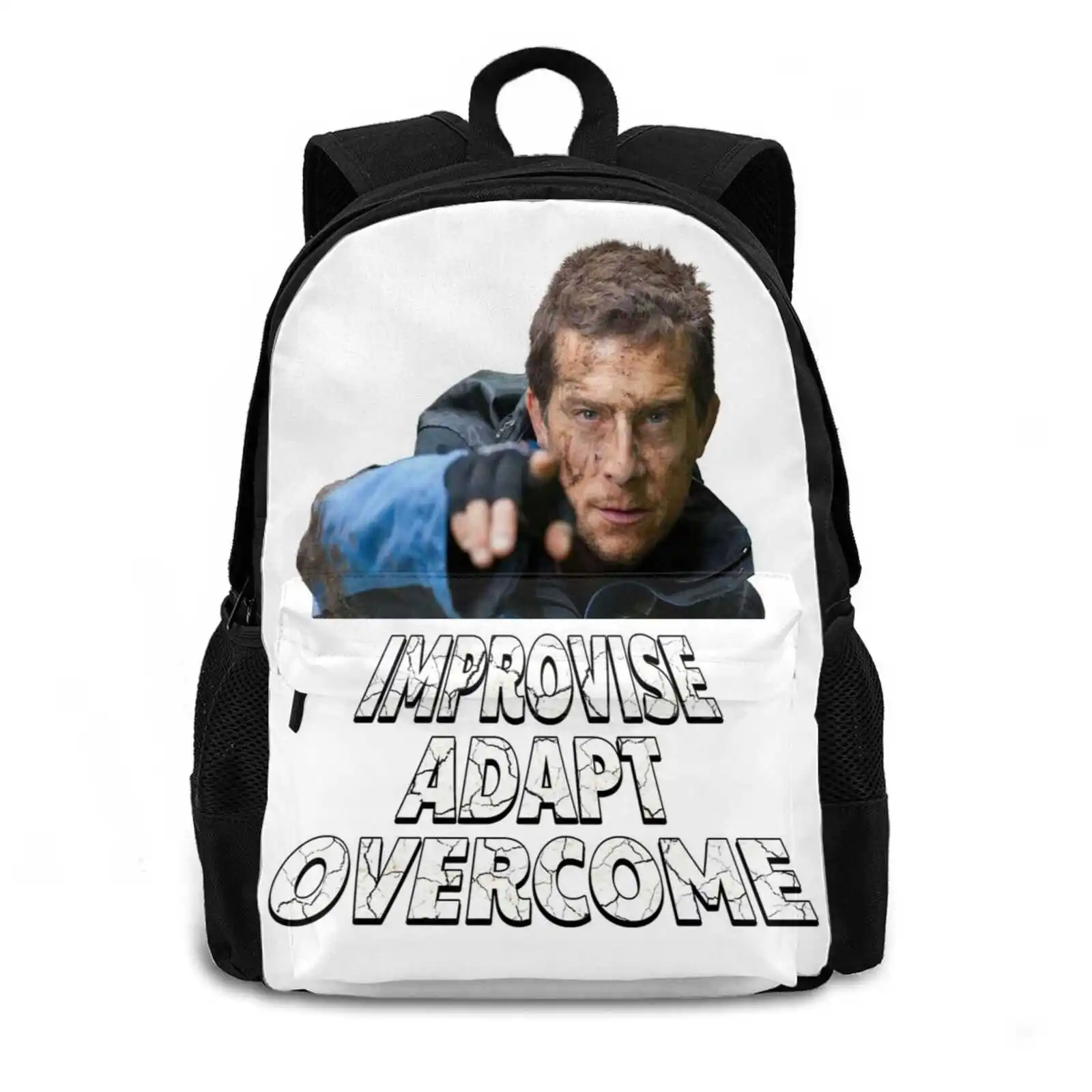 Рюкзаки Improvise Adapt Overcome-V2 для школьных подростков дорожные сумки девочек Overcome Meme 9gag