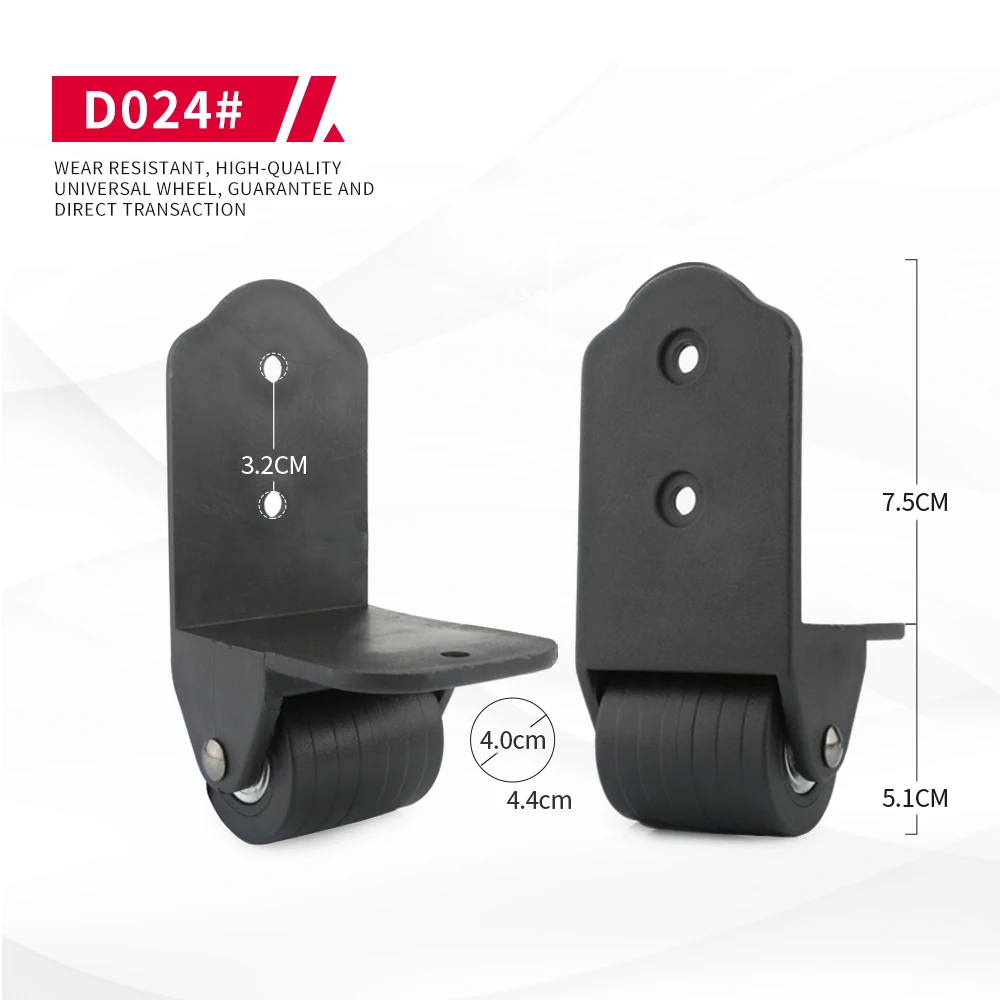 DiLong D024 Luggage Wheel Accessories Aircraft Trolley Case Roller Wheel General Replacement Maintenance Rubber Silent Caster