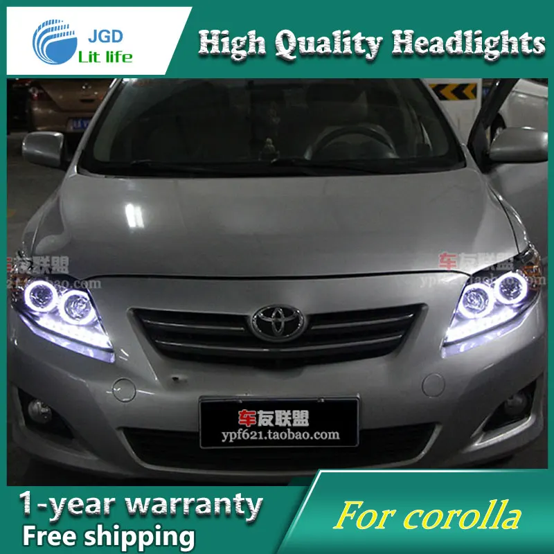 Чехол для стайлинга автомобиля Toyota corolla светодиодный светильник s 2007 2011 дневные