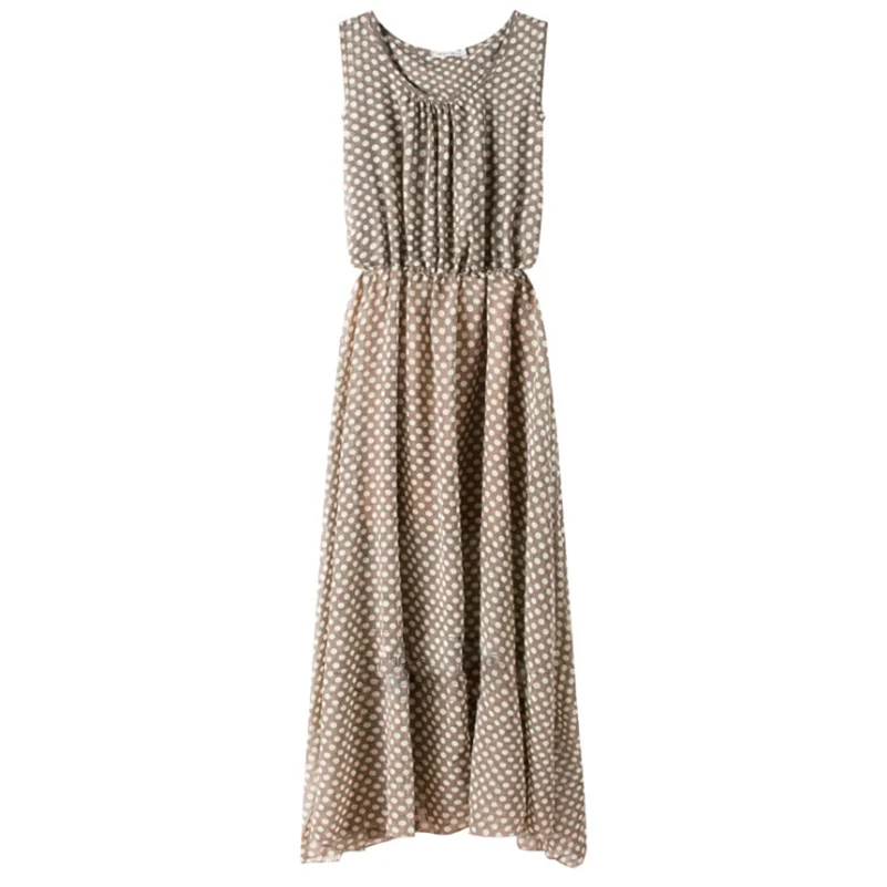 Женское длинное платье на бретелях повседневное свободное облегающее макси в