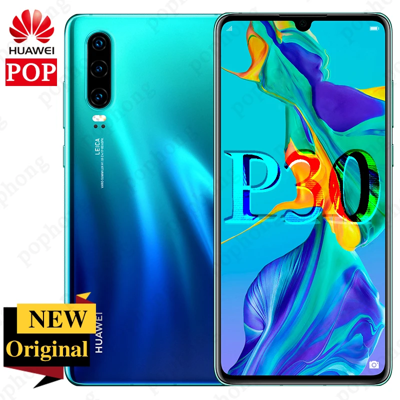 Мобильный телефон huawei P30 с глобальной версией, 6,1 дюймов, 8 Гб ОЗУ, 64 Гб ПЗУ, Поддержка карт памяти нм, OTG, две sim-карты, смартфон