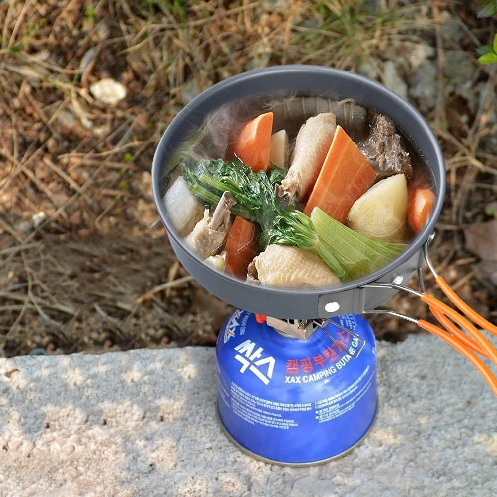 Набор посуды для кемпинга с пакетом пластиковая ложка приготовления пищи губка