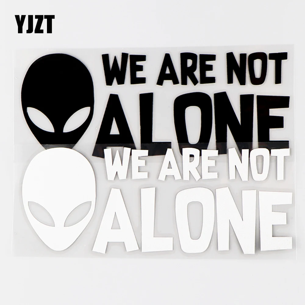 

YJZT 15,8 × 6 см, пришельцы Wer, не только НЛО, автомобильный бампер, фото, виниловые наклейки, черный/серебристый, 10A-0664