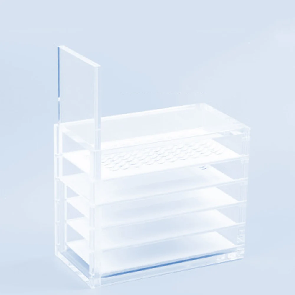 Акриловая коробка для хранения ресниц поддон с 5 уровнями регулировки объема