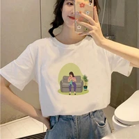 lovely mom printed 90s style summer at shirt fashion korean trend white top female tshirt shirt female tee t shirt
