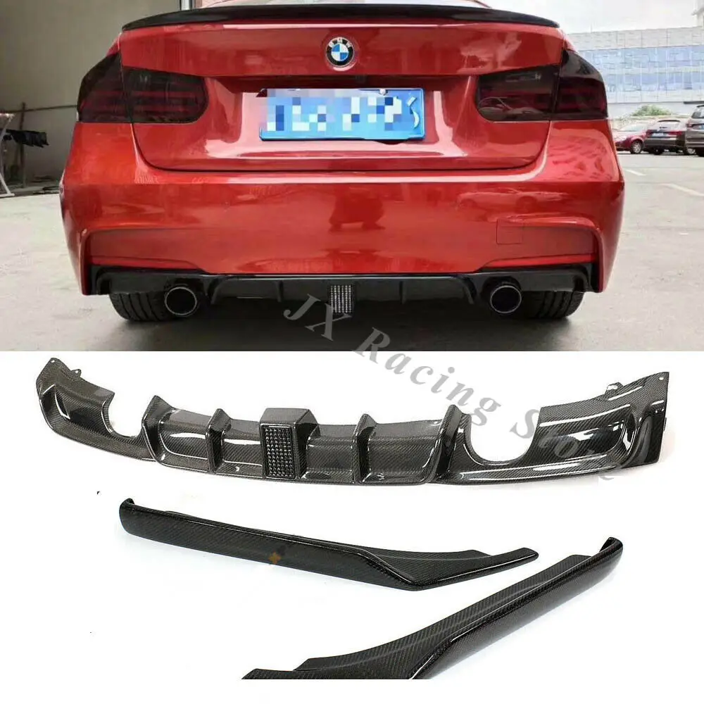 3 шт. задний диффузор из углеродного волокна для BMW F30 325i 328i 335i M | Автомобили и