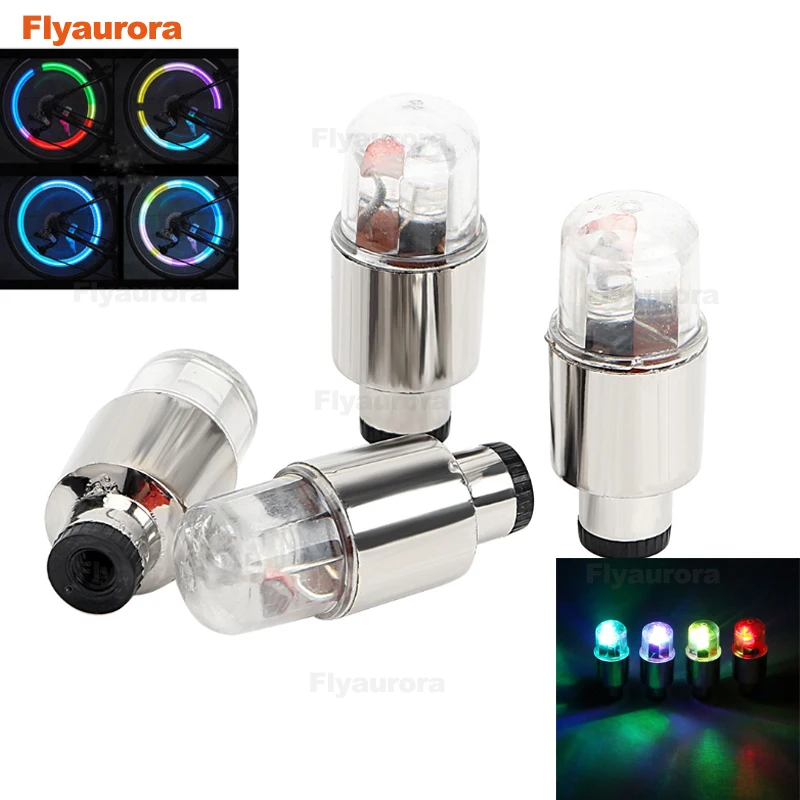 Solar Energy Wheel Light Decorative Flashing Colorful LED Tire Gas Nozzle Cap Motion Sensors for Car motorcycles Bike Bicy | Автомобили и