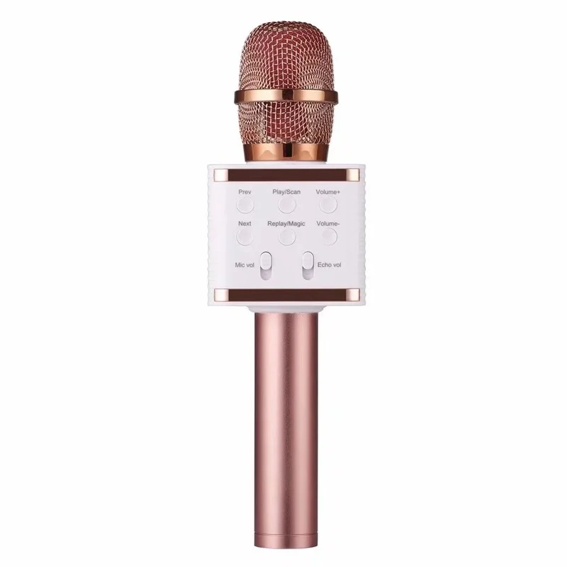 

Ymesy Wireless Bluetooth Microphone Home Music Microphone Singing Multi-function Stereo Microphone Handheld Portable For Phones