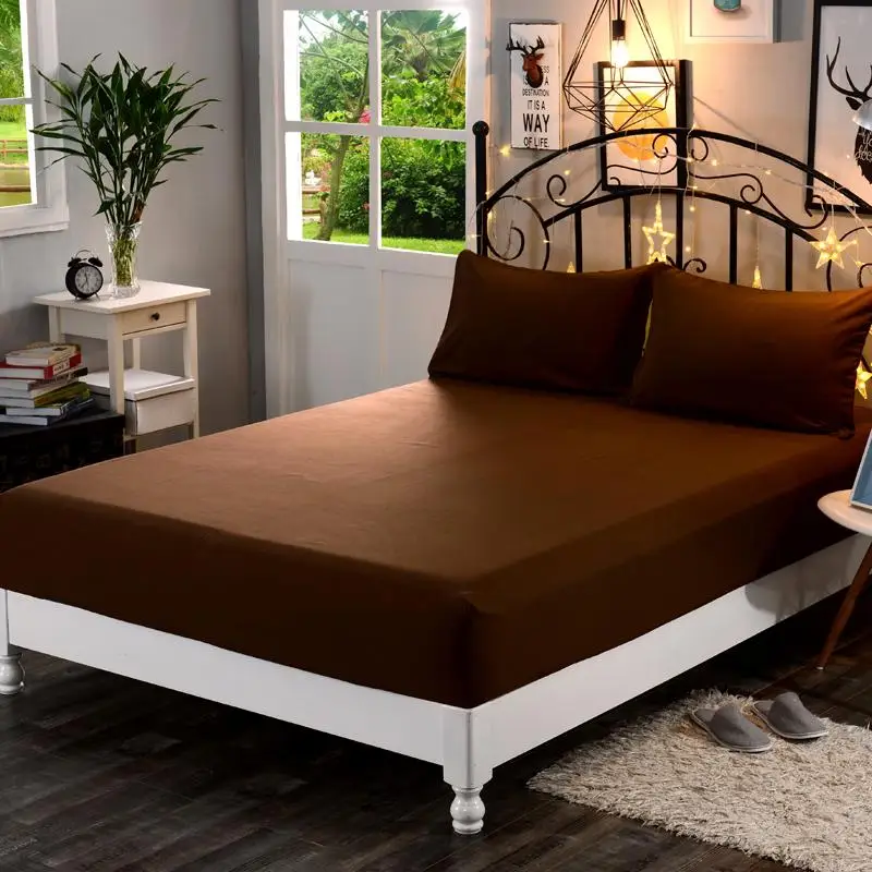 Mecerock 100% полиэстер супермягкая однотонная натяжная простыня набор наматрасников