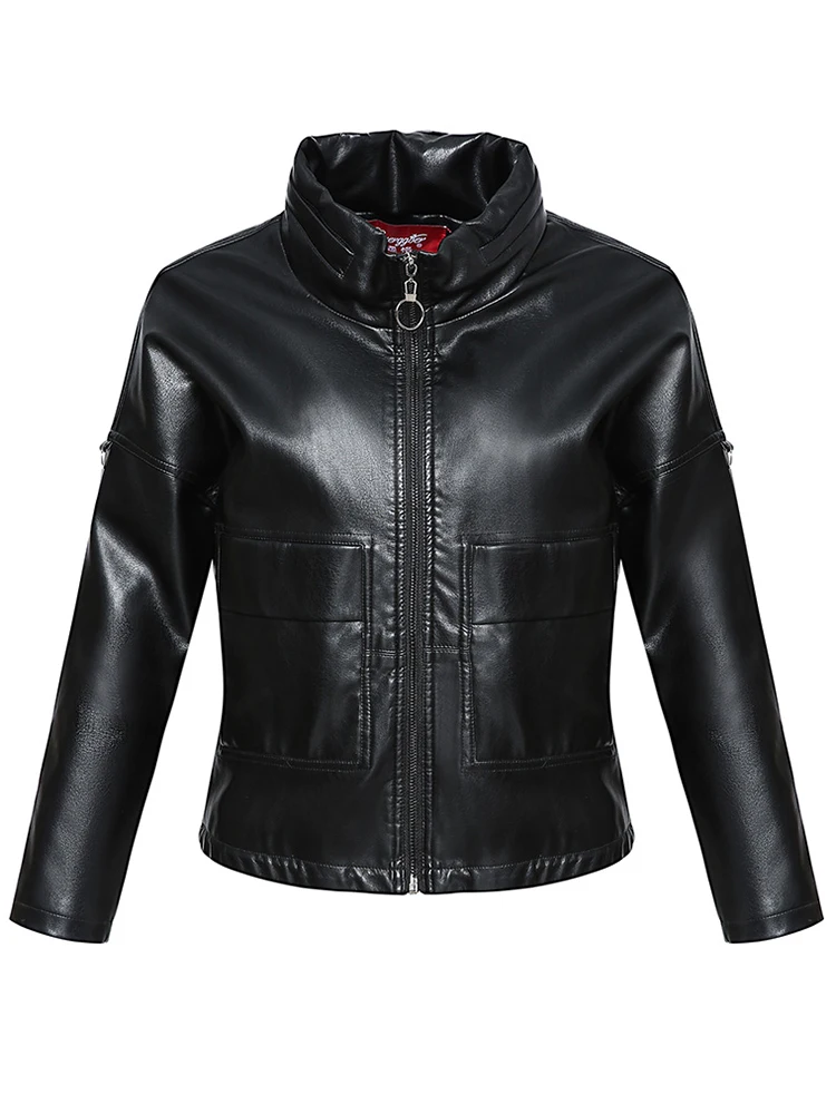 China Haining Leather Jacket Women's new fall 2020 new Korean sheep skin loose large size fashion short leather jacket