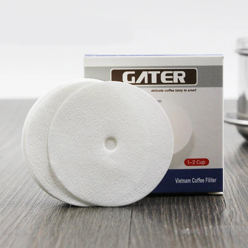 100 шт. зеркальный вьетнамский фильтр для кофе V60|Фильтры кофе| |