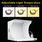 Мини-светильник для фотографии, регулируемый кольцевой светодиодный светильник, складной светильник, софтбокс для фотостудии, набор для фона для камеры DSLR