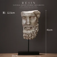 american country resin table top furnishings living room study art do old half face hoary head home furnishing decorations