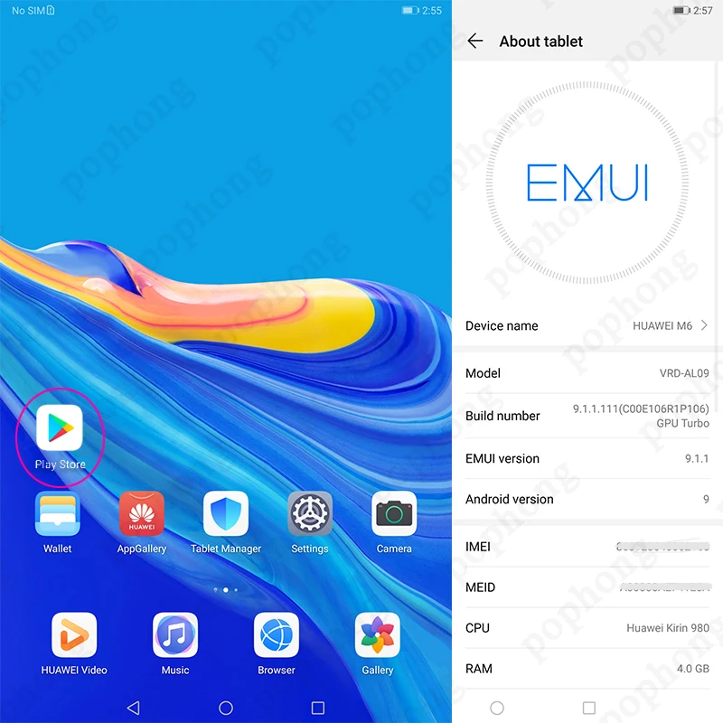 huawei Mediapad M6, 8,4 дюймов, 4 ГБ, 64 ГБ, wifi, планшетный ПК, Kirin980, четыре ядра, Android 9,0, Google play, 6100 мАч, type-C, 2560x1600