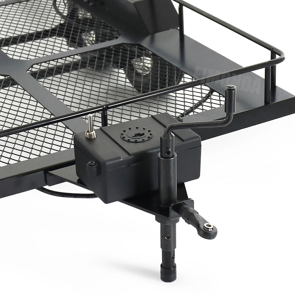 Металлический фотоприцеп для радиоуправляемого гусеничного грузовика Axial SCX10