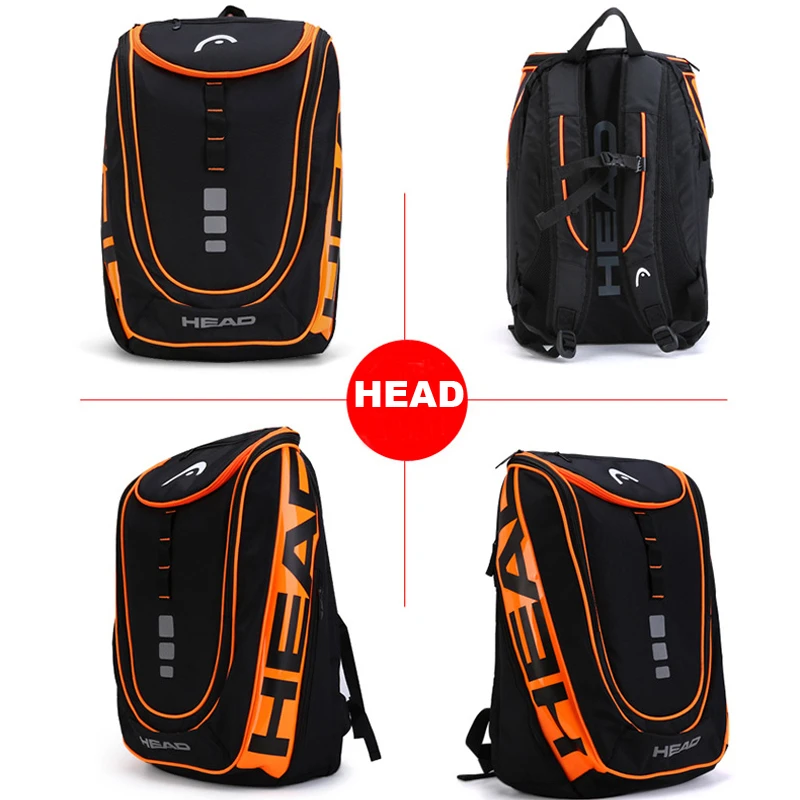 HEAD Tennis Backpack Outdoor Sport Bag Racket Raqueta Tenis Original With Shoe | Спорт и развлечения