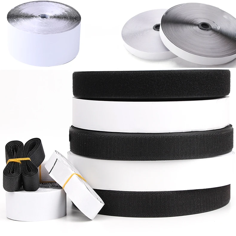1 метр липучками самоклеющиеся крюк и петля нейлоновые клейкие Magic Стикеры лента