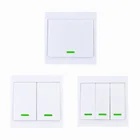 Универсальный беспроводной пульт дистанционного управления, 433 МГц, 86, настенная панель, радиочастотный передатчик с 1, 2, 3 кнопками для домашнего освещения