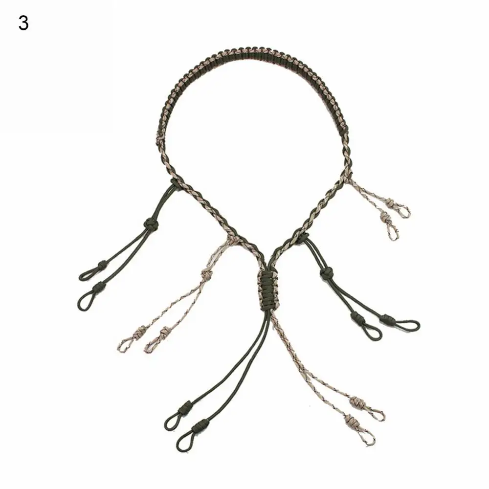 

Multifunctional Outdoor Hunting Whistle Lanyard Cord with 12 Knitting Rope Hunting Whistle Lanyard Cord