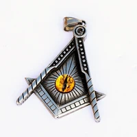 new retro triangle shape eye pattern pendant necklace mens necklace metal sliding necklace pendant accessories party jewelry