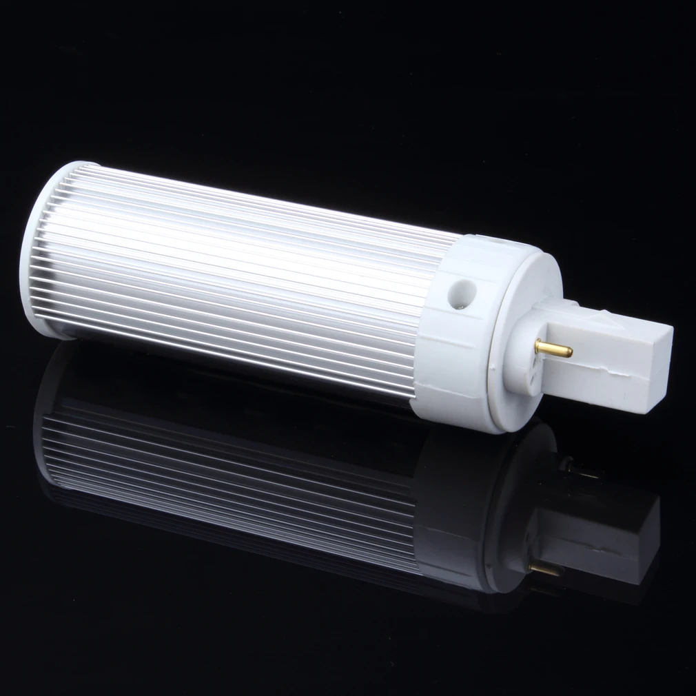 

G24 5W Positive White Horizontal Use Half-Side Light Bulb High-power