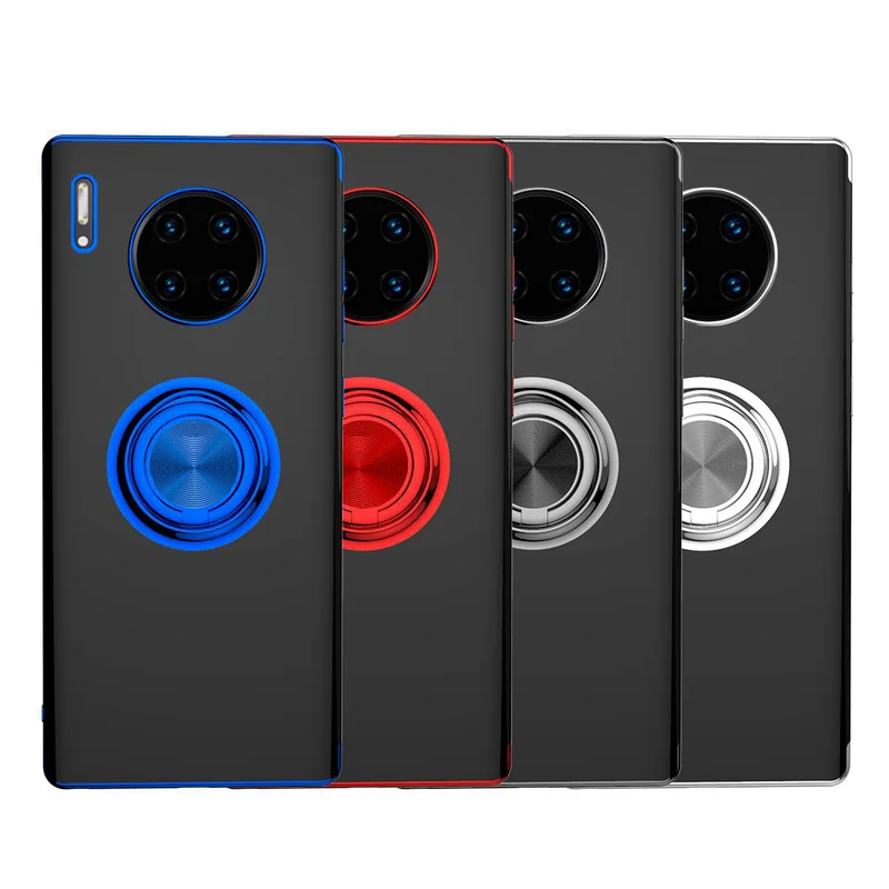 

For Huawei P40 P30 Lite P20 Pro Ring Case Kickstand Magnetic Car Mount Cover For Huawei Mate 30 20 Lite Pro Honor 9X 8X 8A Funda