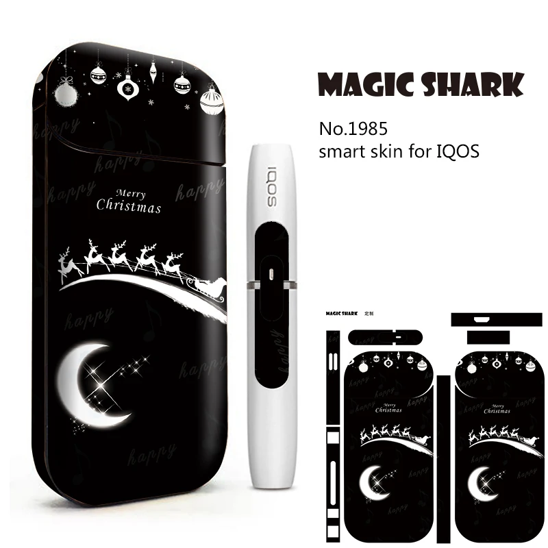 Волшебная Акула камуфляж кунг-фу панда луна Наклейка Обложка Flim Для IQOS 2 4 Plus Чехол