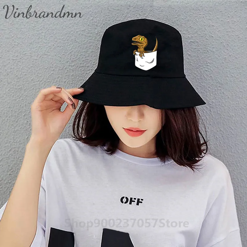 Панама с забавным карманным рисунком динозавра стильная повседневная брендовая