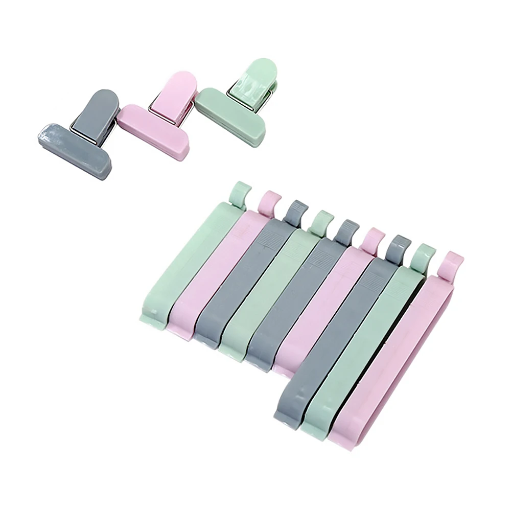

12Pcs Plastic Bag Sealer Snack Fresh Food Storage Bag Clips Kitchen Tool Accessories Mini Vacuum Sealing Clamp Food Clip