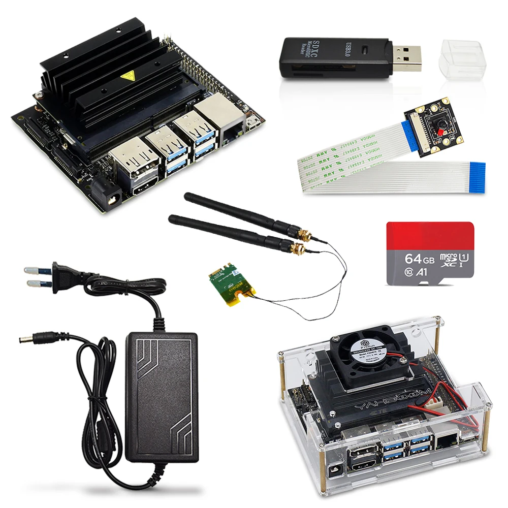 Nvidia Jetson Nano Developer Kit B01 версия маленький мощный цветной компьютер для разработки AI +