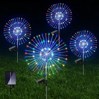 solar dandelion string lights christmas fireworks lights outdoor lawn led waterproof landscape lights garden home decoration