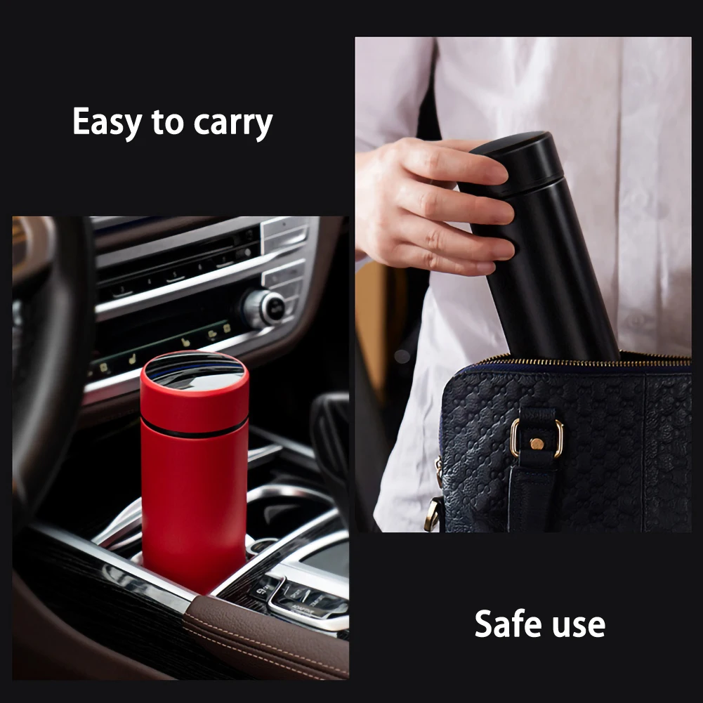 Стильная умная бутылка для горячей воды из нержавеющей стали с сенсорным ЖК