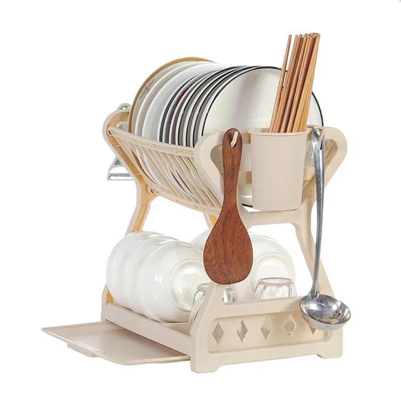 

Мини кухонные принадлежности, белая подставка для сушки тарелок, подставка для хранения тарелок, подставка для сушки посуды, цвет: розовый, ...