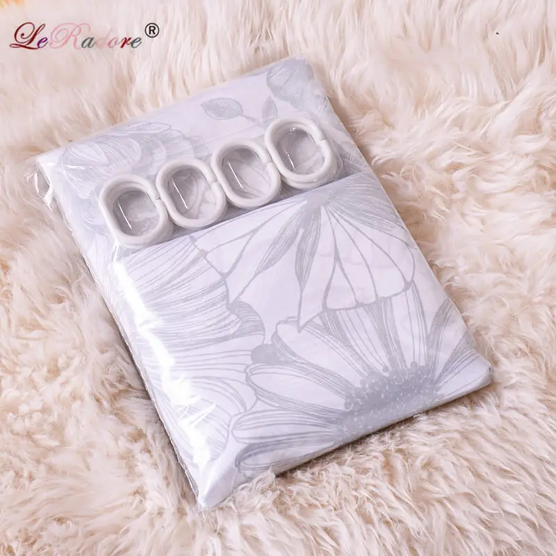 LeRadore ванная душевая занавеска С Рисунком бабочки Водонепроницаемая из