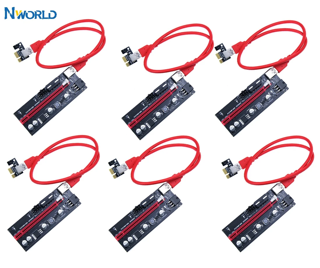 Райзер PCI E с кабелем USB 3 0 SATA на 6 контактов 4 контакта|Компьютерные кабели и