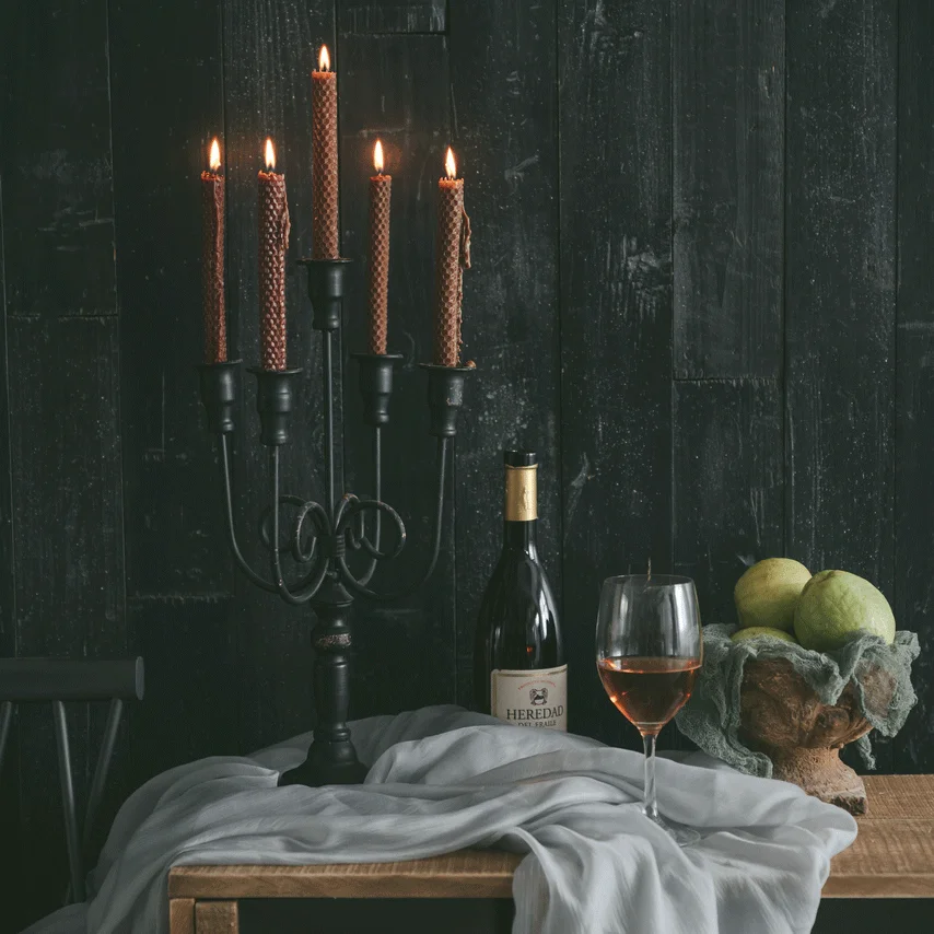 

European Romantic Candlestick Valentine's Day Retro Nordic Candlestick Decoration Christmas Candle Holder Metal Tealight DD6ZT