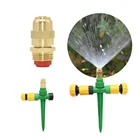 Латунный разбрызгиватель воды с резьбой 12 дюйма и соплом, регулируемый разбрызгиватель для сельскохозяйственного сада