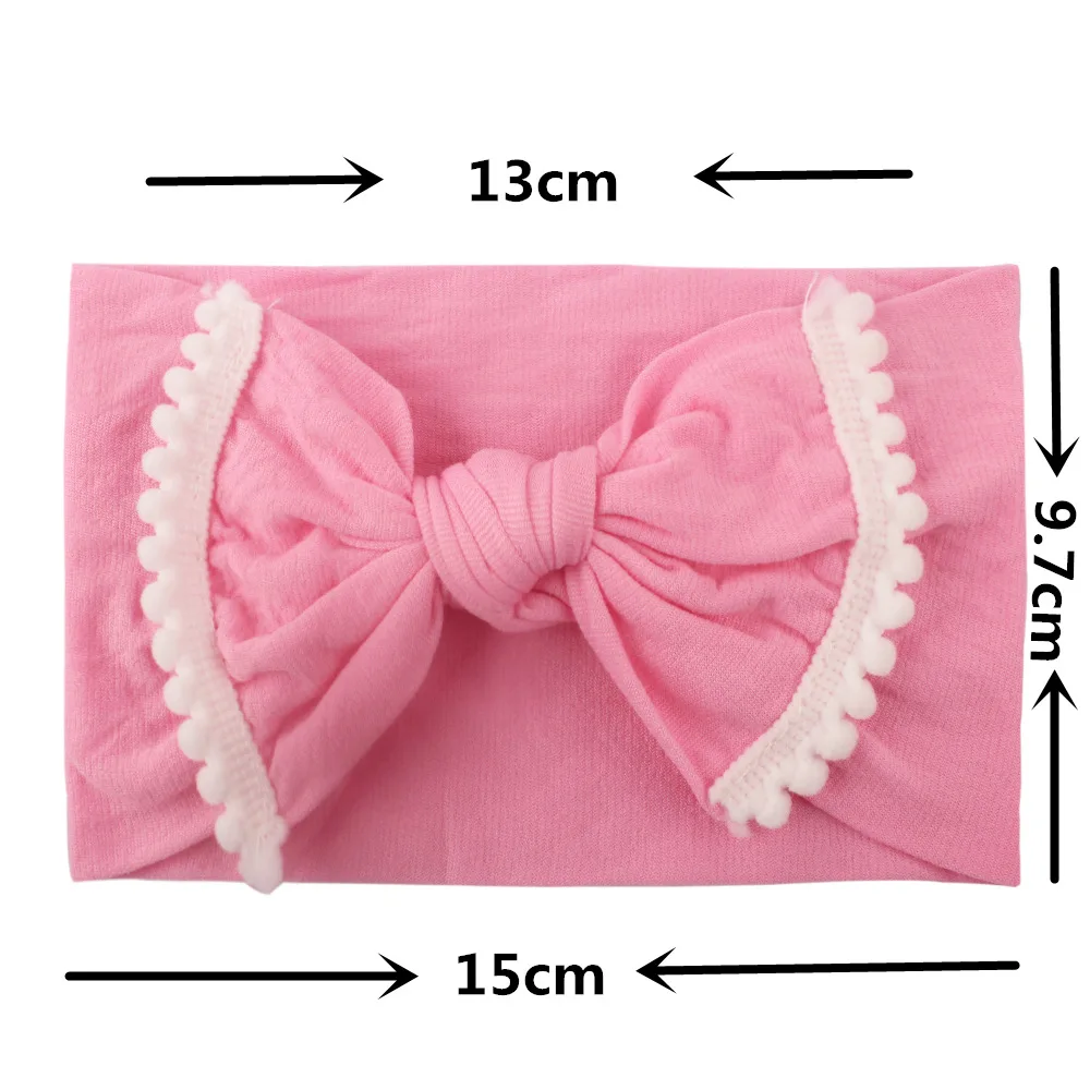 Baby Headband Girls Head Wrap Hair Accessories Braid Edging Ball Nylon Bow Headbands Newborn for |