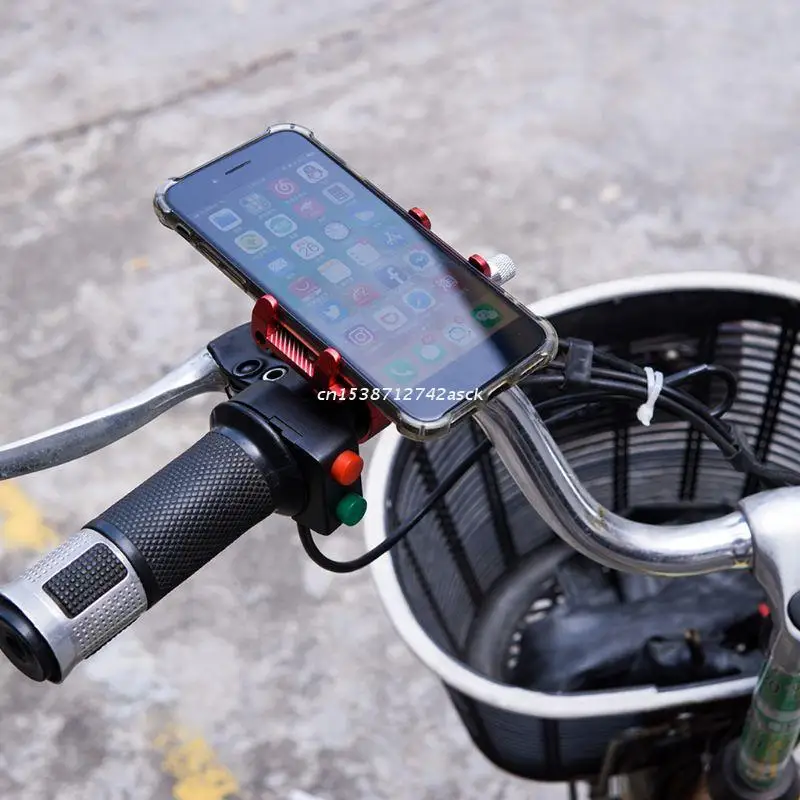 

Bicycle Mobile Phone Holder Aluminum Alloy Fixed Stand Frame Battery Electric Vehicle Motorcycle Riding Accessories Dropship