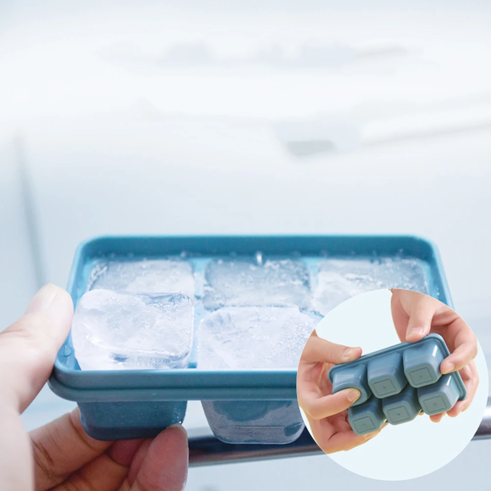 

Food Grade Tpr Ice Mold Kitchen Utensils 6 the Bottom of the Ice Tray is Soft and Used to Fill Water or Juice Kitchen tools